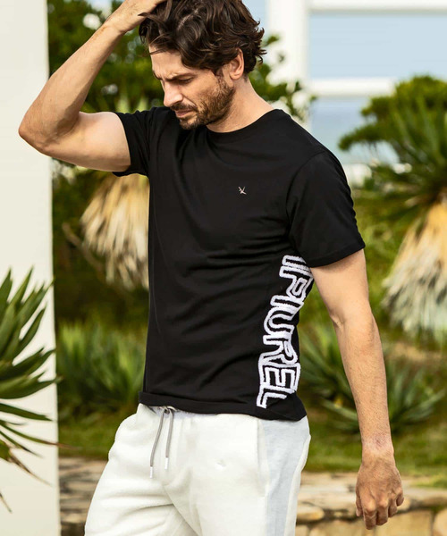 1PIU1UGUALE3 RELAX　スーパーストレッチランダムロゴ　ポロシャツ 1PIU1UGUALE3 RELAX スーパーストレッチランダムロゴ ポロシャツ