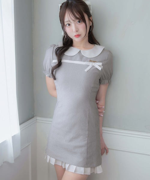 PRICHOU | Gingham Check Mini One-piece/ギンガムチェックミニ