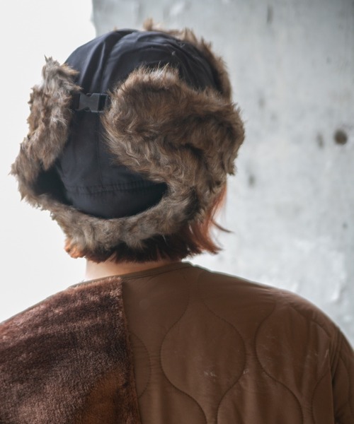 帽子 Real fur cap 14+ | フェイクファー ナイロン ファーハット / フライト
