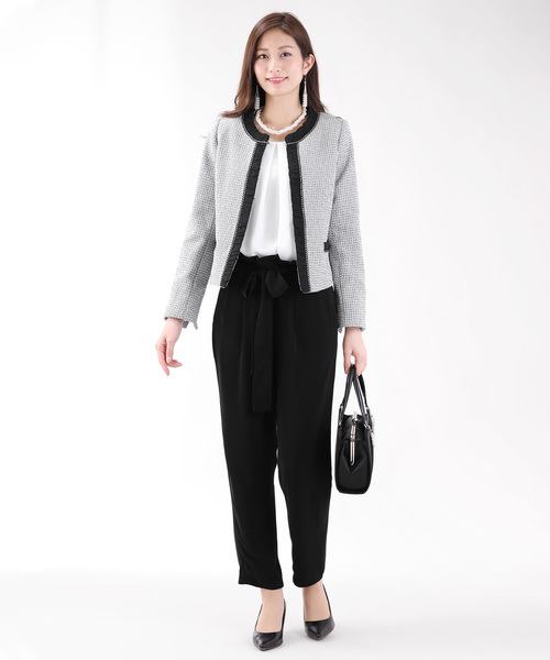 Buyee Blueeast ラメツイードノーカラージャケット パンツ シフォンブラウス セレモニー3点セット 入学式 卒業式 お受験 七五三対応フォーマルママスーツ 일본 상점 온라인 대리 쇼핑 Zozotown 제품을 전 세계적으로 배송해드립니다