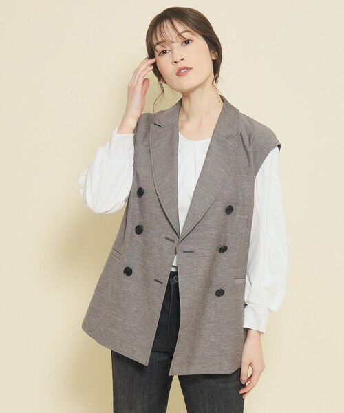 DOUX ARCHIVES メッシュフレンチスリーブジャケット ドゥアルシーブ