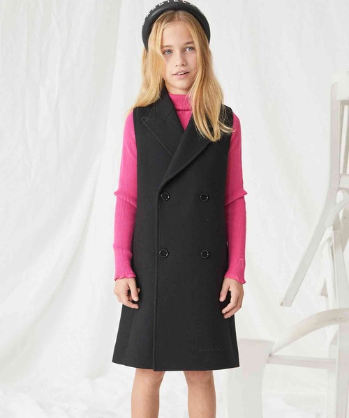 MM6 Kids ヴァージンウールブレンドジップアップショートジャケット