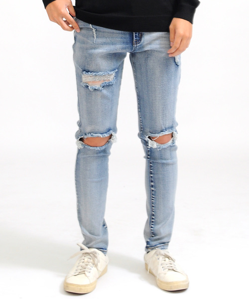 Spade クラッシュダメージ加工 ストレッチスキニーデニムパンツ Buyee An Online Proxy Shopping Service Shop At Zozotown Bot Online