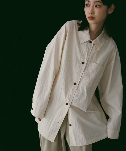 トップス anuke Check Over Shirts ànuke check over shirts (black) | nii-B | WEBSHOP