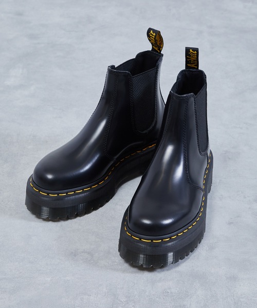 ✨　Dr.Martens AUDRICK QLTD チェルシー ブーツ Dr. Martens Audrick Chelsea QLTD Boots Slip On Black Women's