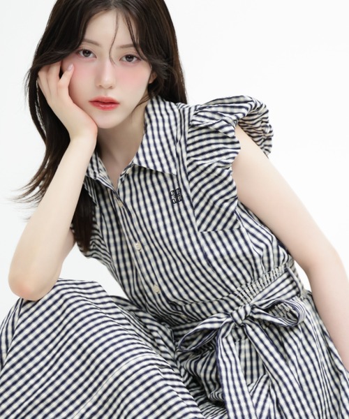 JILL BY JILL STUART | 袖バルーンシャツワンピース - Buyee, an