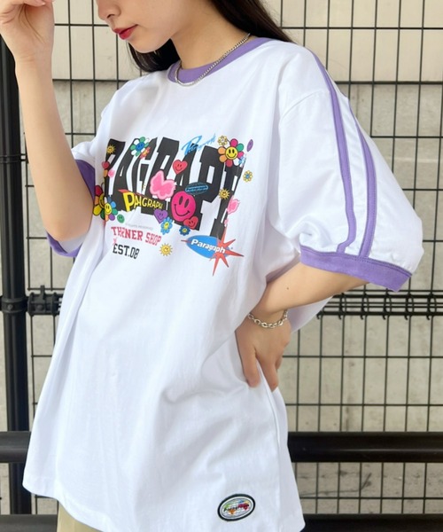 Paragraph ウォッシュド加工 パラグラフ スウェットTシャツ 新品未開封 ワンフォークロージング 1111clothing パラグラフ tシャツ 半袖