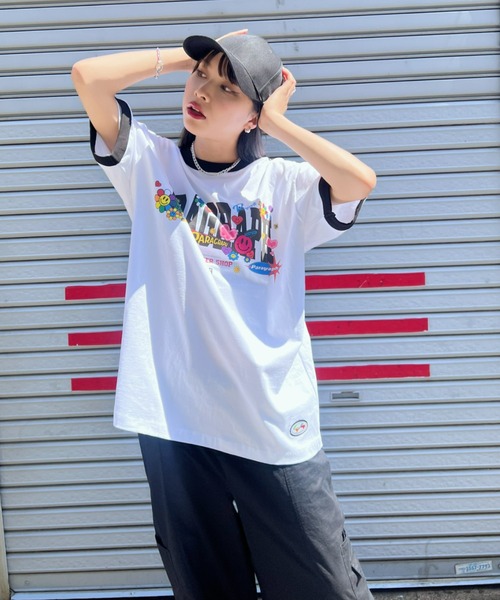 PARAGRAPH | Paragraph(パラグラフ)/Smile Happy Ringer T-shirt