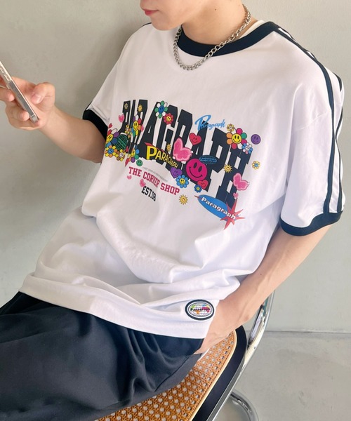 【Paragraph】25SS★ No.44 HAPPY SMILE T SHIRT 61LgJDvYo-L.jpg