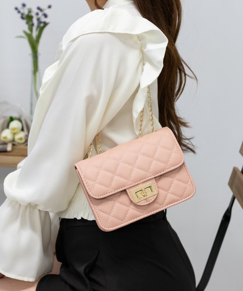 PUMPKIN PORT | キルティングチェーンショルダーBAG - Buyee, an