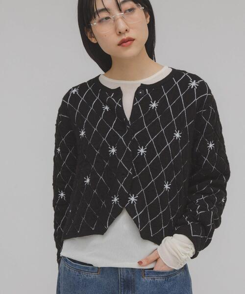 KBF | キルティングショートカーディガン - Buyee, an Online Proxy