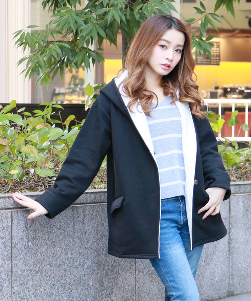 Her Closet Hercloset 裏起毛スウェットフーディーコーディガン ミドル丈 Buyee An Online Proxy Shopping Service Shop At Zozotown Bot Online