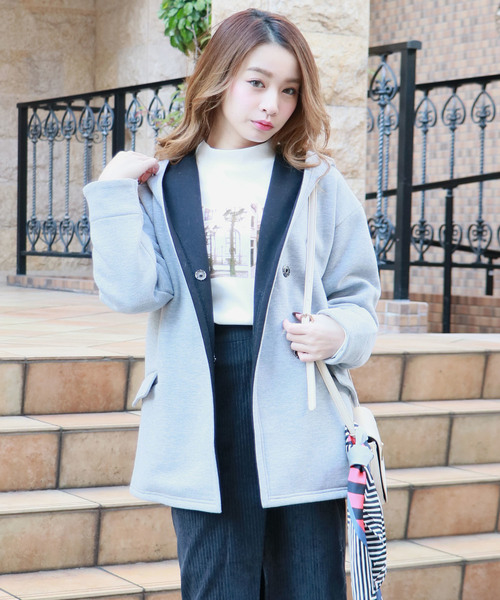 Her Closet Hercloset 裏起毛スウェットフーディーコーディガン ミドル丈 Buyee An Online Proxy Shopping Service Shop At Zozotown Bot Online