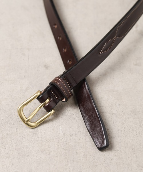 TORY LEATHER | 《TORY LEATHER》STITCHED PATTERN 3/4 BRIDLE LEATHER