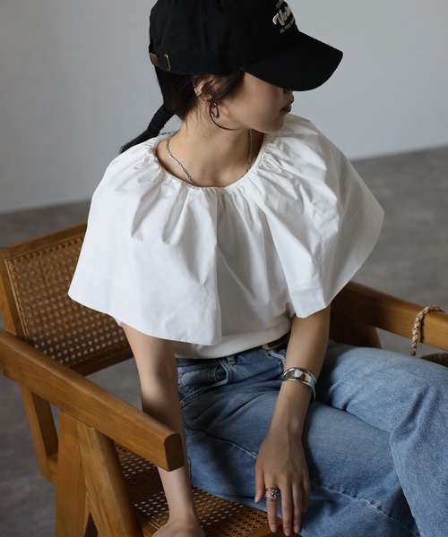 トップス Bonjour セール】フロント刺繍ロゴTシャツ/トップス/半袖/春夏（Tシャツ