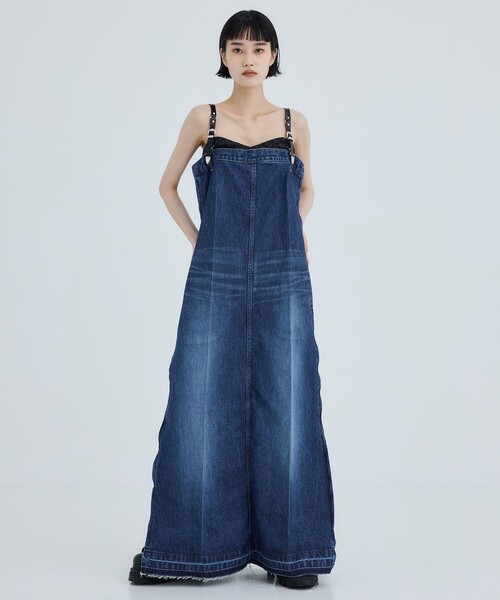TOGA | 【TOGA PULLA/トーガプルラ】Suspenders denim dress/デニム