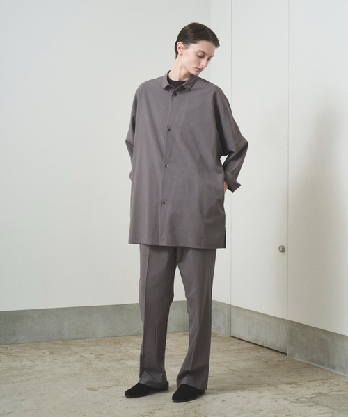 trove トローブFALKLAND WOOL MOSSER HALF COAT セール】TROVE 2022AW / FALKLAND WOOL MOSSER HALF COAT