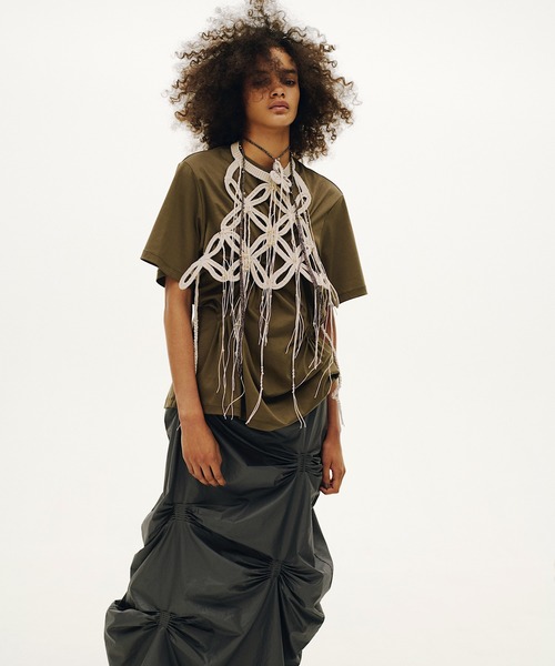 RUMCHE | Bundled Tuck Skirt / バンドルタックスカート - Buyee, an 