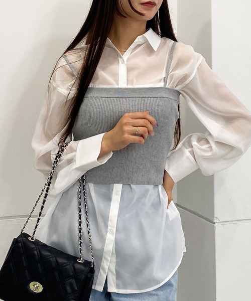 cityshop baserange サテン トップス （BASERANGE / ベース