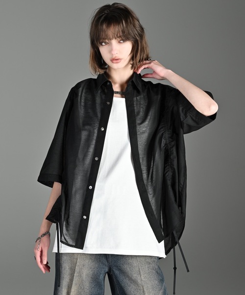 ADRER 1000枚限定！ステッチアンドジップコットンナイロンシャツジャケット ADRER（アドラー）の「Stitch and zip cotton nylon shirt
