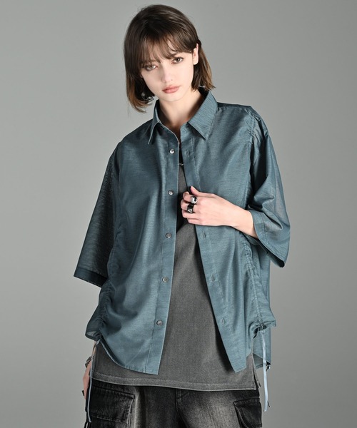 ADRER | 25ss loose silhouette lace/sheer shirt / 25SS ルーズ