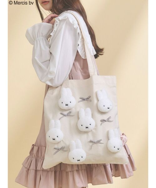 merry jenny ミッフィー トートバッグ MERRY JENNY | リボンもこもこmiffyトート - Buyee, an Online Proxy