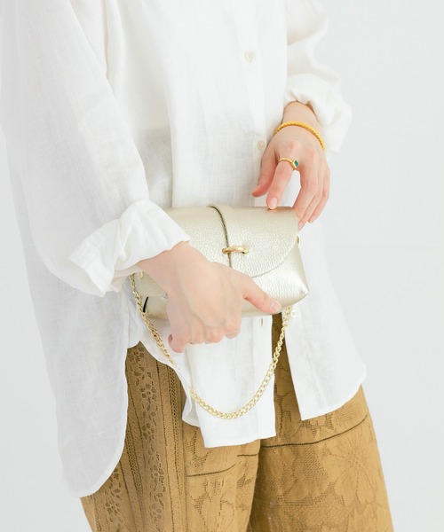 【極美品】URBAN RESEARCH _ レザーミニショルダーバッグ URBAN RESEARCH（アーバンリサーチ）の「レザーミニショルダー