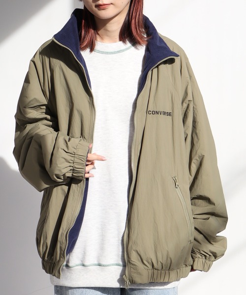 CONVERSE | 【CONVERSE/コンバース】ナイロン フリース リバーシブル
