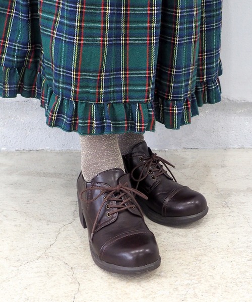 美品✴︎7(24cm)ドゥーズィエムクラス・レイチェルゾーチェーン付バレエシューズ SERACE】High sole shark lace up shoes / ハイソールシャーク