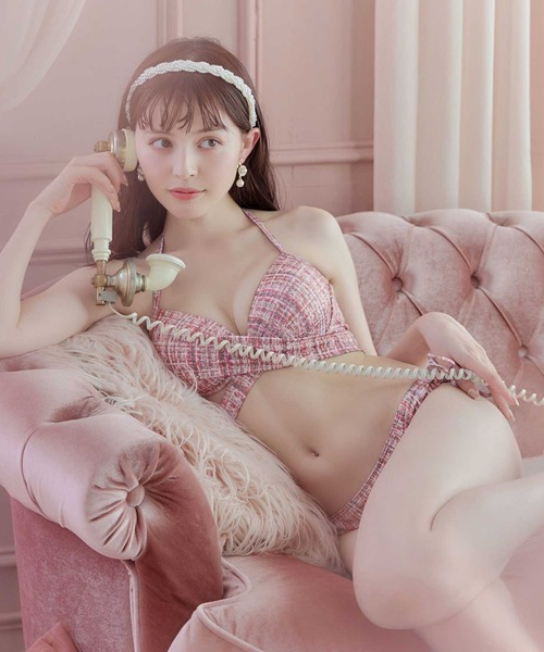 SUGAR NINE | ハイウエストビッグラメリボン&ビジューキャミソール