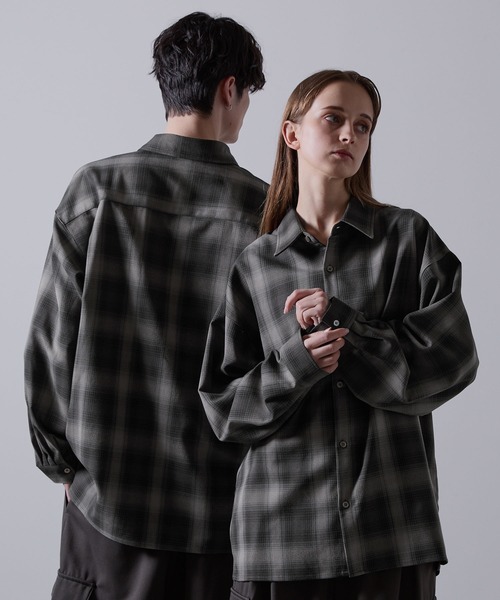 CLEL | 【CLEL】Balloon Sleeve Loose Regular Collor Shirt