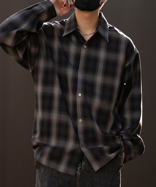 CLEL | 【CLEL】Balloon Sleeve Loose Regular Collor Shirt