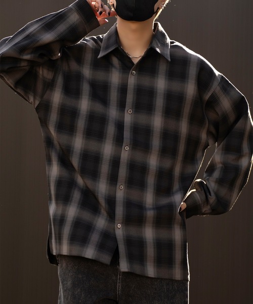 CLEL | 【CLEL】Balloon Sleeve Loose Regular Collor Shirt