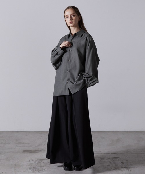 CLEL | 【CLEL】Balloon Sleeve Loose Regular Collor Shirt / バルーン袖ルーズレギュラーカラーシャツ【セットアップ対応】  - Buyee, an Online Proxy Shopping Service | Shop at ZOZOTOWN 【CLEL】バルーン袖ルーズレギュラーカラーシャツ