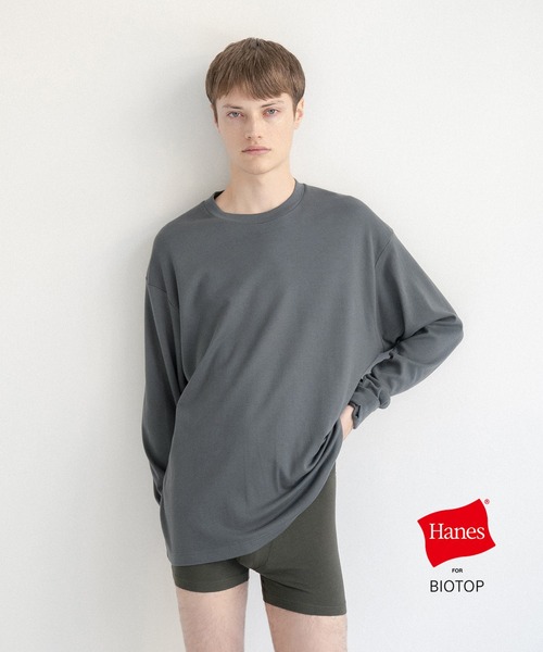 BIOTOP | 【Hanes for BIOTOP】 Comfort Crew Neck Pullover with 