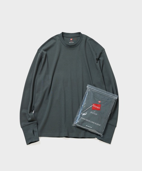 BIOTOP | 【Hanes for BIOTOP】 Comfort Crew Neck Pullover with 
