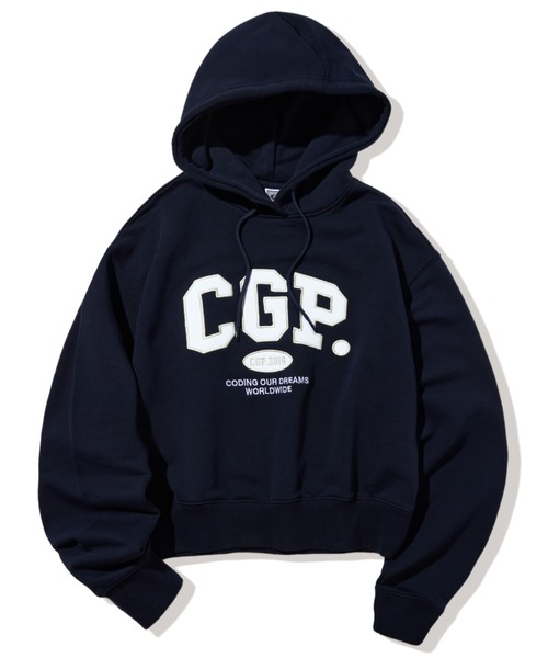 CODEGRAPHY | (Women) CGP Arch Logo Crop Hoodie - Buyee, an