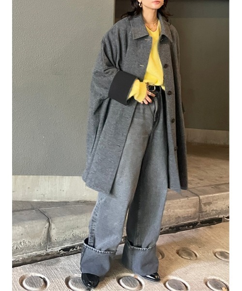 BLACK BY MOUSSY | big silhouette wool coat(ビックシルエットウール 