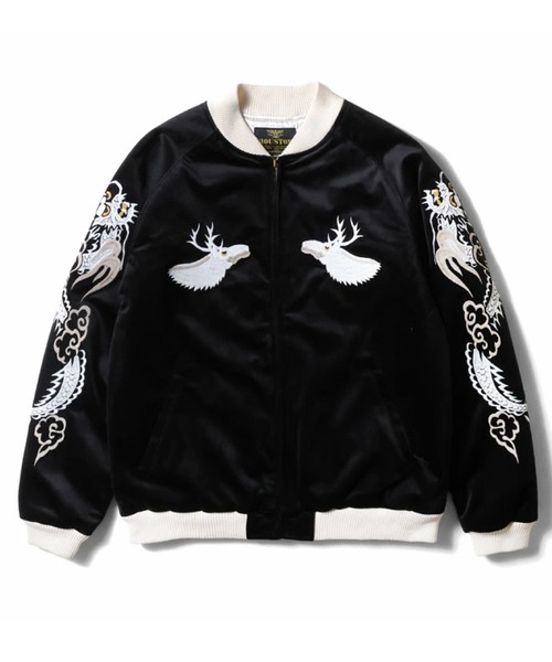HOUSTON スカジャンメンズ アラスカ ベルベティーン スーベニア HOUSTON | HOUSTON ヒューストン VELVETEEN ALASKA SOUVENIR JACKET