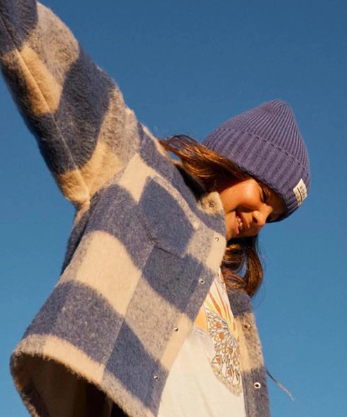 ROXY | SO PEACEFULL/ロキシー黄ッズニットキャップ・ビーニー - Buyee