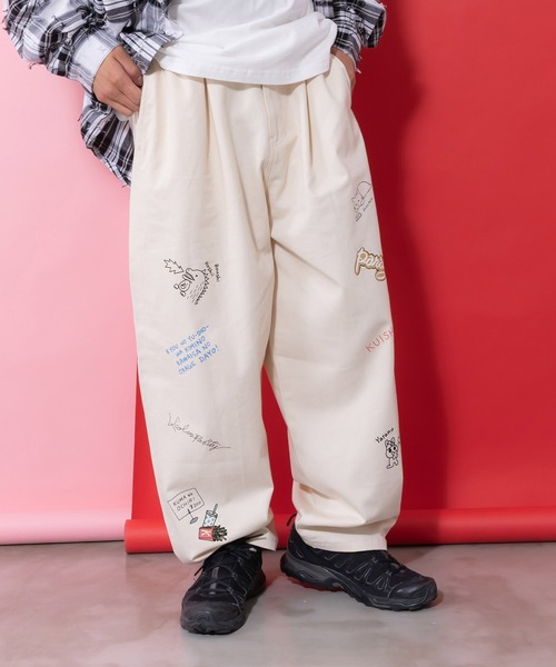 SCOLAR PARITY | 361102：らくがき風ワッペンベルト付きパンツ - Buyee  