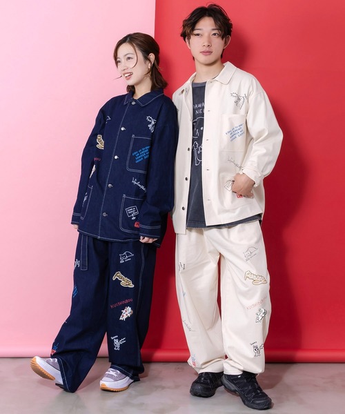 SCOLAR PARITY | 361102：らくがき風ワッペンベルト付きパンツ - Buyee  