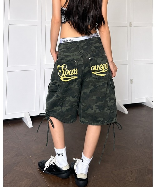 新品 新作 moussy POCKET TWILL カーゴパンツ 迷彩柄 1 カーゴパンツ