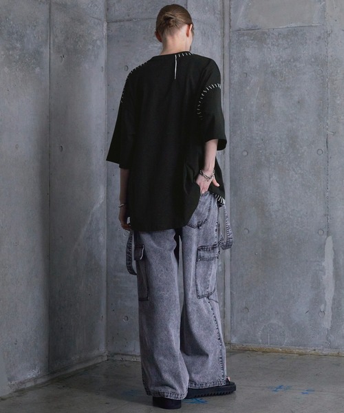 SERACE | 【SERACE】Hand stitch loose graphic short sleeve t