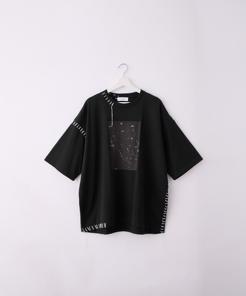 SERACE | 【SERACE】Hand stitch loose graphic short sleeve t
