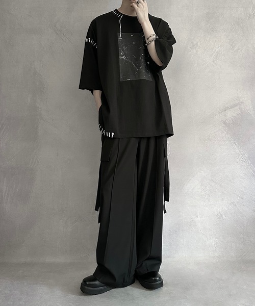 SERACE | 【SERACE】Hand stitch loose graphic short sleeve t