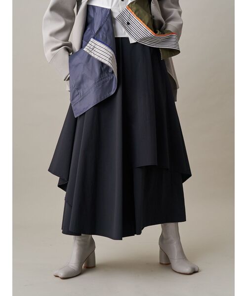 UN3D. | ASYMME LAYERED PT / アシメレイヤードパンツ - Buyee