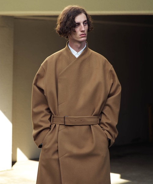 ATO | NO COLLAR BELTED COAT - Buyee, an Online Proxy Shopping 