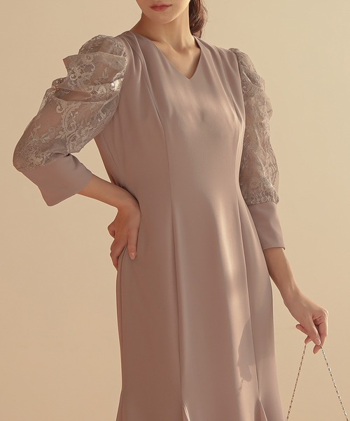 atlo チュールオフショルダードレス オケージョンドレス M ブラウン atlo チュールオフショルダードレス オケージョンドレス M ブラウン