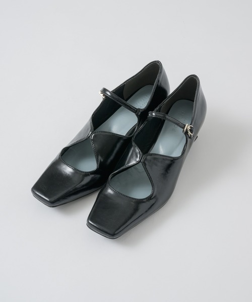 POMUM&ARTS | square toe maryjane pumps / スクエアトゥ メリー